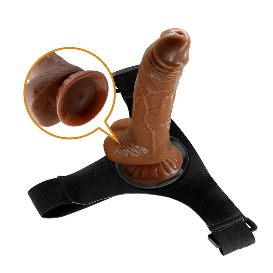 PRETTY LOVE - ARNÊS CUECAS ARNÊS UNIVERSAL COM DILDO MICHEAL 20 CM PRETO